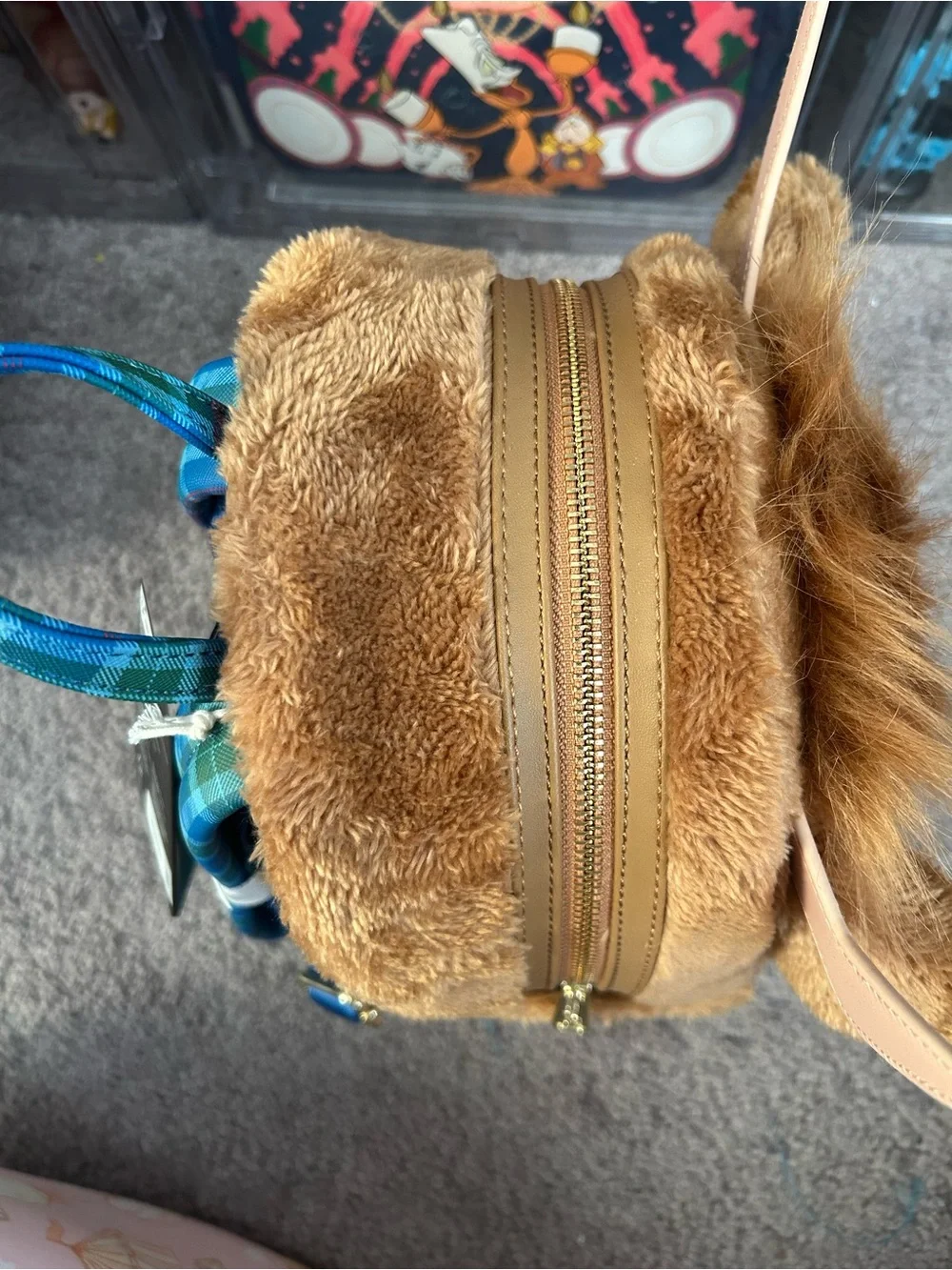 Loungefly x Busch Gardens Brown Plush Highland Cow Backpack